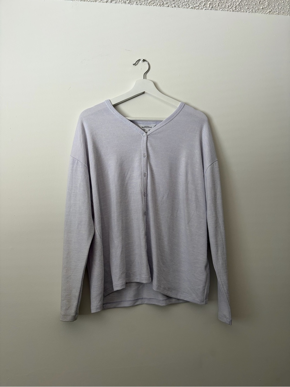 Light Lavender Button-Front Lightweight Cardigan | Northern Reflections